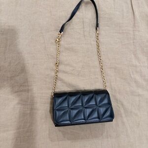 Source Unknown Black Quilted Crossbody Bag